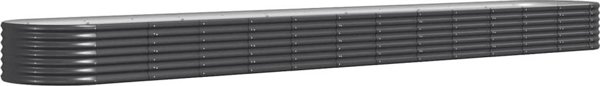 vidaXL vidaXL Donica ogrodowa, malowana proszkowo stal, 512x80x36cm, antracyt