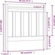 vidaXL Κεφαλάρι Κρεβατιού, 95x4x100 cm, Κουκουναριά Ξύλο