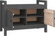 vidaXL Πάγκος εισόδου γκρι, 80x40x60 εκ., από συμπαγές πεύκο