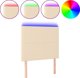 vidaXL Zaglowek do lozka me LED, krem, 100x5x118/128 cm, yfasma