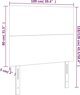 vidaXL Zaglowek do lozka me LED, krem, 100x5x118/128 cm, yfasma