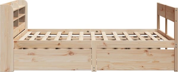 vidaXL Rama κρεβατιού χωρίς στρώμα, 140x200 εκ., μασίφ πεύκο