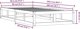 vidaXL Rama κρεβατιού 90 x 200 cm από μασίφ ξύλο