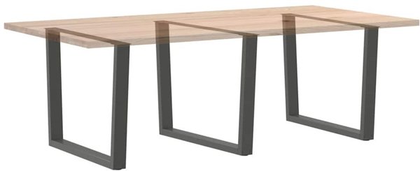 vidaXL Nogi stolu jadalnego w ksztalcie litery V 3 szt Antracyt Stal