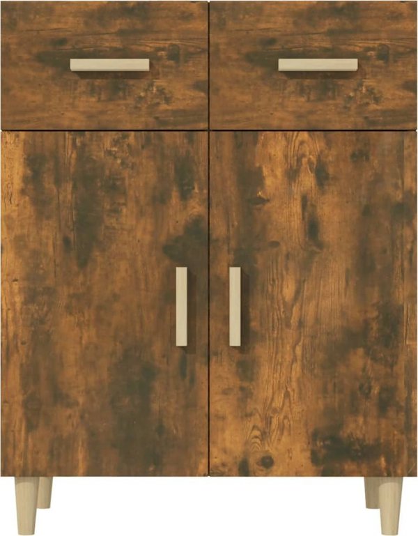 Ντουλάπι vidaXL καπνιστή δρυς, 69,5x34x89 cm, κατασκευή από ξύλο MDF