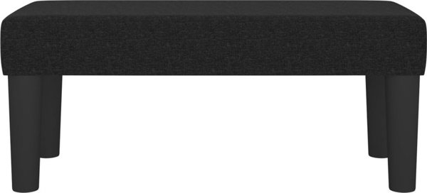 vidaXL Πάγκος, μαύρος, 70x30x30 cm, επενδυμένος με ύφασμα
