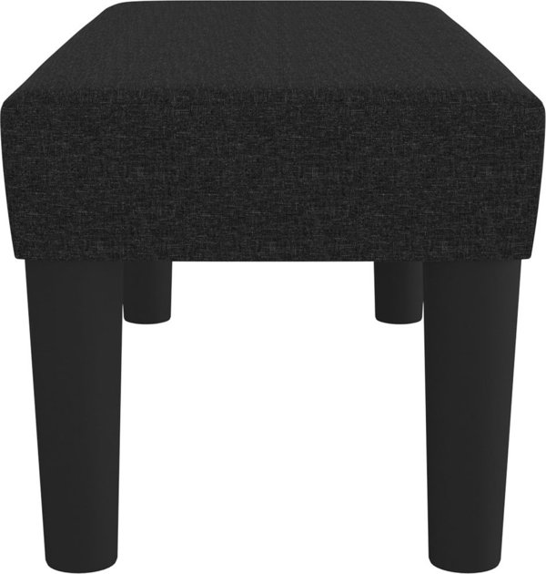 vidaXL Πάγκος, μαύρος, 70x30x30 cm, επενδυμένος με ύφασμα