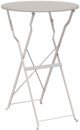 vidaXL Πτυσσόμενο τραπέζι Bistro Μπεζ 50x71 cm από βαμμένο ατσάλι