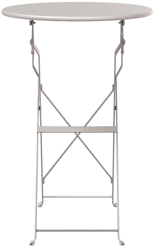 vidaXL Πτυσσόμενο τραπέζι Bistro Μπεζ 50x71 cm από βαμμένο ατσάλι