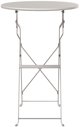 vidaXL Πτυσσόμενο τραπέζι Bistro Μπεζ 50x71 cm από βαμμένο ατσάλι