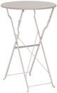 vidaXL Πτυσσόμενο τραπέζι Bistro Μπεζ 50x71 cm από βαμμένο ατσάλι