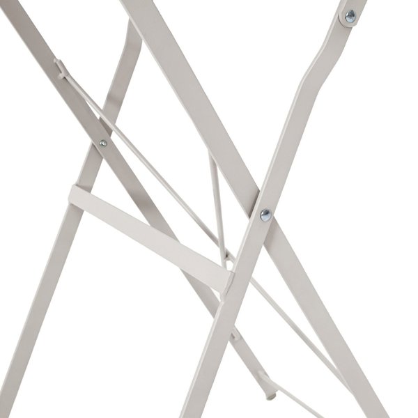 vidaXL Πτυσσόμενο τραπέζι Bistro Μπεζ 50x71 cm από βαμμένο ατσάλι
