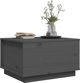 vidaXL vidaXL Stolik kawowy, szary, 60x50x35 cm, lite drewno sosnowe