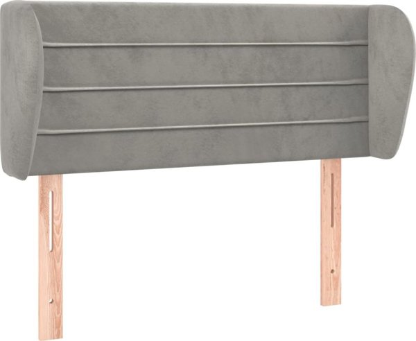 vidaXL Κεφαλάρι τύπου uszak, ανοιχτο γκρι, 103x23x78/88 εκ., αψαμιτι