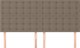 vidaXL Κεφαλαρίδες κρεβατιού, σετ 4 τεμ., taupe, 100x5x78/88 cm, ύφασμα