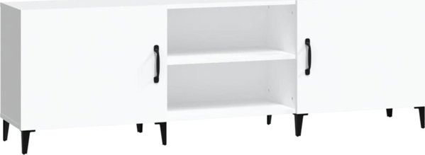 vidaXL Έπιπλο TV, λευκό, 150x30x50 εκ., υλικό ξύλου