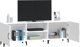 vidaXL Έπιπλο TV, λευκό, 150x30x50 εκ., υλικό ξύλου