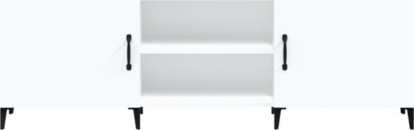 vidaXL Έπιπλο TV, λευκό, 150x30x50 εκ., υλικό ξύλου