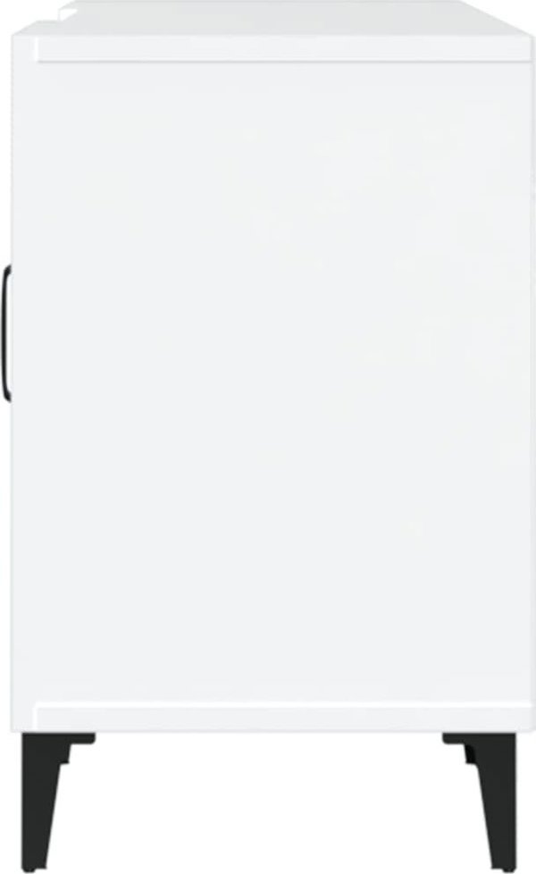 vidaXL Έπιπλο TV, λευκό, 150x30x50 εκ., υλικό ξύλου
