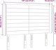 vidaXL Κεφαλάρι κρεβατιού με LED, ροζ, 147x16x118/128 cm, βελούδο