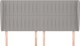 vidaXL Zaglowek uszak, ανοιχτό γκρι, 203x23x118/128 cm, ύφασμα