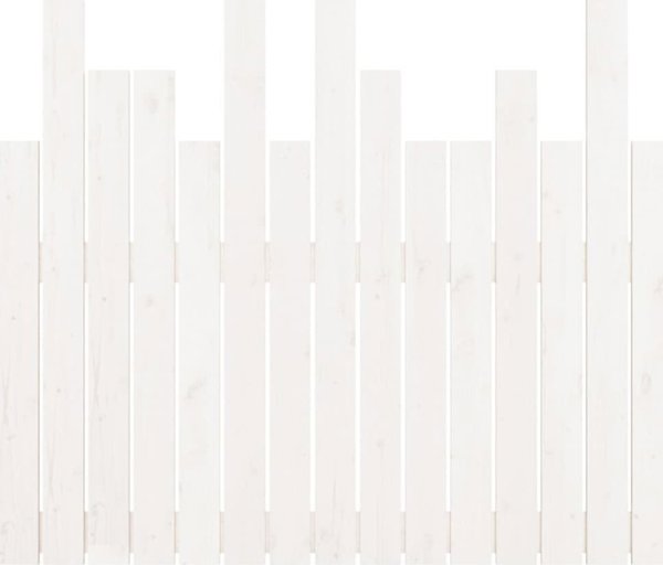 vidaXL Κεφαλάρι κρεβατιού, λευκό, 95,5x3x80 εκ., συμπαγές πεύκο