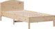 vidaXL Rama κρεβατιού χωρίς στρώμα, 75x190 cm, από μασίφ πεύκο