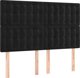 vidaXL vidaXL Ηπειρωτικό κρεβάτι με στρώμα, μαύρο, 140x200 cm, βελούδο