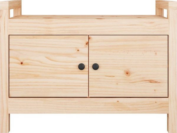 vidaXL Πάγκος για διάδρομο, 80x40x60 εκ, μασίφ πεύκο