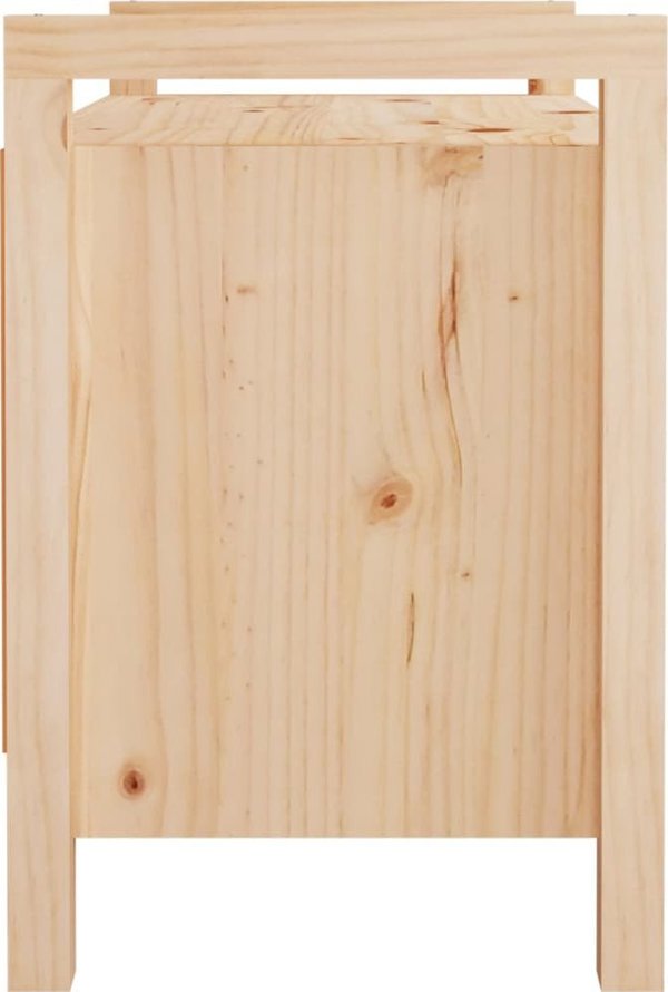vidaXL Πάγκος για διάδρομο, 80x40x60 εκ, μασίφ πεύκο