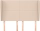 vidaXL Κεφαλάρι uszak cappuccino 147x23x118/128 cm από τεχνητό δέρμα
