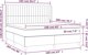 vidaXL Κρεβάτι Continental με Στρώμα, Taupe, Υφασμάτινο, 160x200 cm