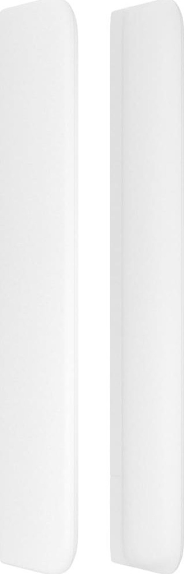 vidaXL Κεφαλάρι τύπου uszak, λευκό, 83x16x118/128 εκ., συνθετικό δέρμα