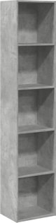 vidaXL Ράφι βιβλίων, απόχρωση σκουριάς, 40x30x189 εκ.