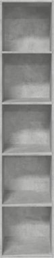 vidaXL Ράφι βιβλίων, απόχρωση σκουριάς, 40x30x189 εκ.