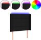 vidaXL Κεφαλάρι Κρεβατιού με LED, Μαύρο, 103x16x118/128 cm, Ύφασμα