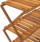 vidaXL Πτυσσόμενη ραφιέρα με 3 ράφια, καφέ, 70x31x63 cm, ξύλο ακακίας