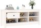 vidaXL Ντουλάπι για παπούτσια, λευκό, 110x38x45,5 εκ., μασιφ ξύλο πεύκου