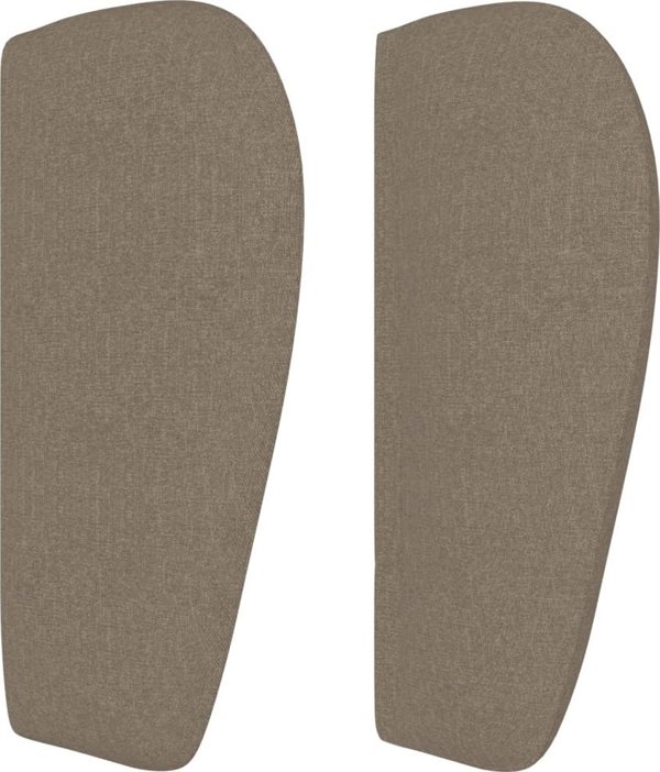 vidaXL Zagloewek uszak, taupe, 183x23x78/88 cm, tkanina