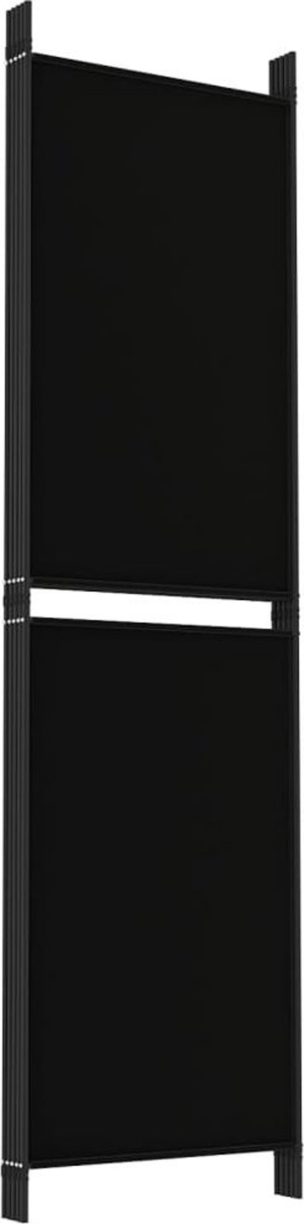vidaXL vidaXL Parawan 5-panelowy, czarny, 250 x 180 cm, tkanina