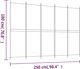 vidaXL vidaXL Parawan 5-panelowy, czarny, 250 x 180 cm, tkanina