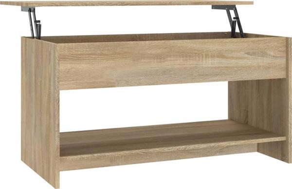 vidaXL Τραπεζάκι σαλονιού από δρυς sonoma 102x50x52,5 cm