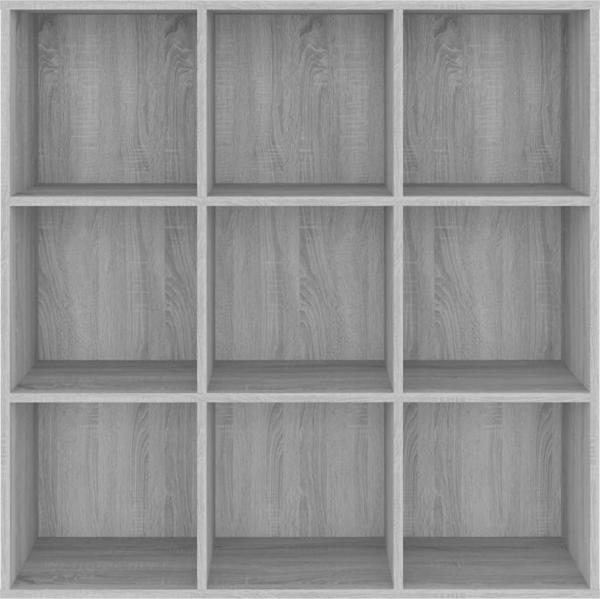 vidaXL Regal na ksiazki szary dab sonoma 98x30x98 cm