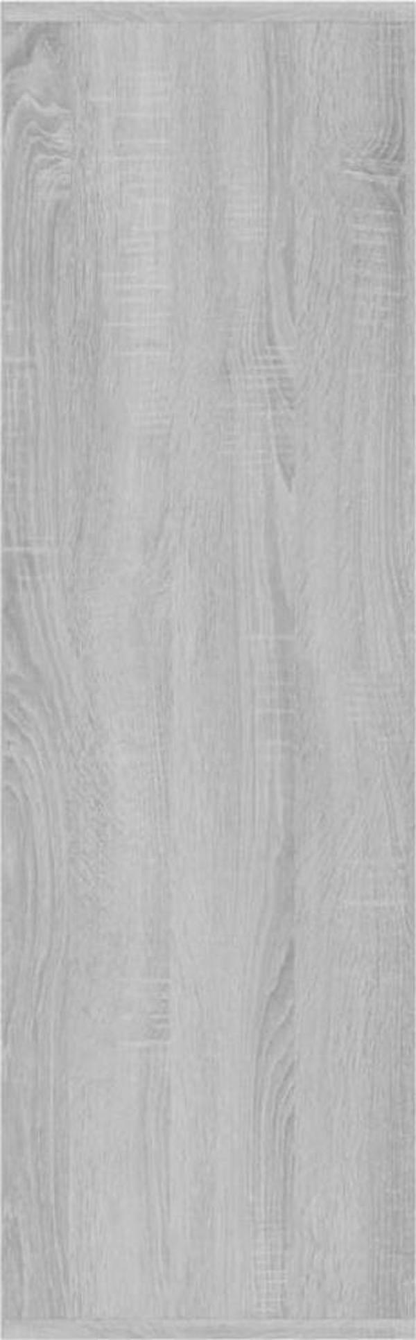 vidaXL Regal na ksiazki szary dab sonoma 98x30x98 cm