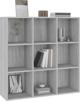 vidaXL Regal na ksiazki szary dab sonoma 98x30x98 cm