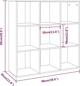 vidaXL Regal na ksiazki szary dab sonoma 98x30x98 cm