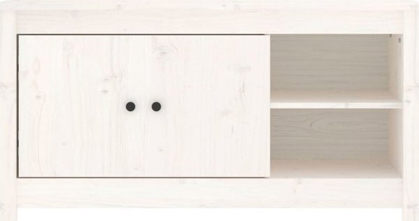 vidaXL Έπιπλο τηλεόρασης, λευκό, 103x36,5x52 εκ., πεύκο