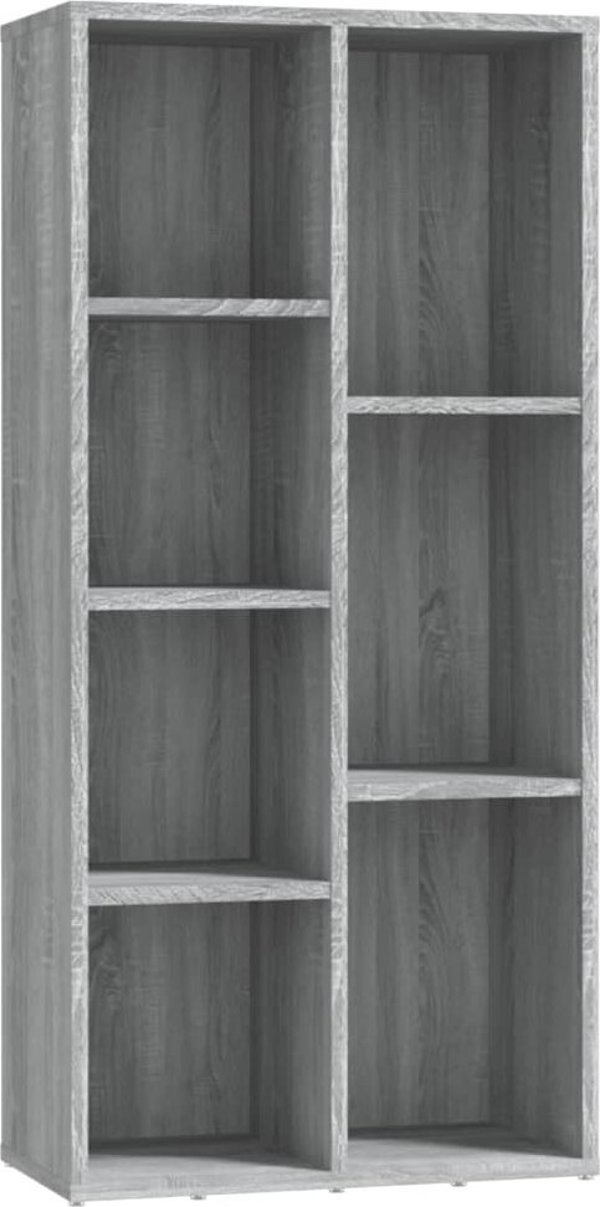 vidaXL Βιβλιοθήκη σε γκρι δρυ Sonoma 50x25x106 cm
