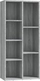 vidaXL Βιβλιοθήκη σε γκρι δρυ Sonoma 50x25x106 cm