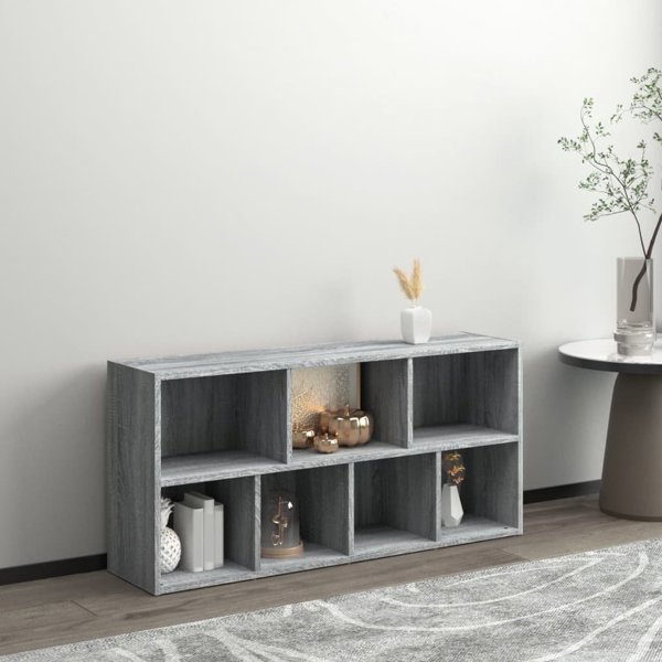 vidaXL Βιβλιοθήκη σε γκρι δρυ Sonoma 50x25x106 cm